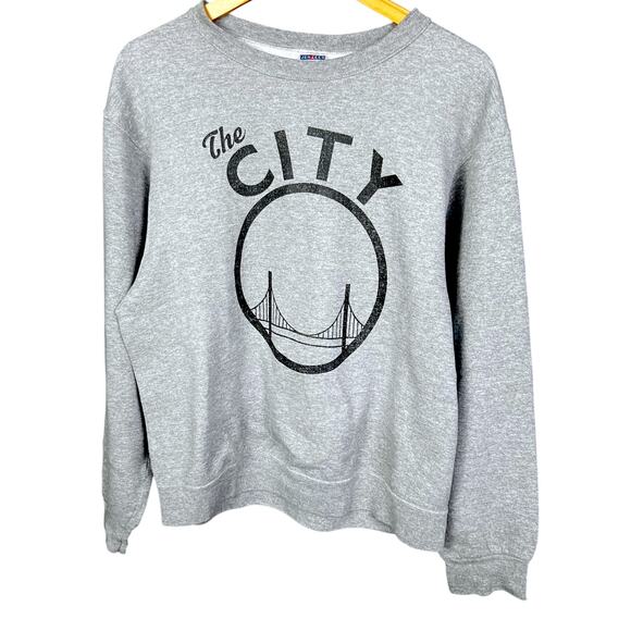 Vintage Y2K The City Golden Gate San Francisco Crewneck Sweatshirt - M - Picture 1 of 6